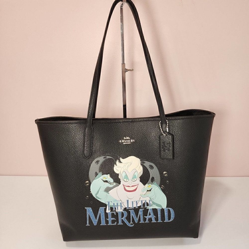 NWT COACH CC160 Disney X Coach City Tote  Ursula Little Mermaid